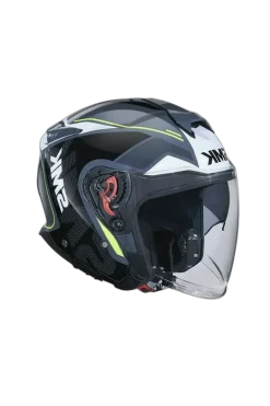 SMK GTJ ESCAPE MA213 Motorcycle Jet Helmets Matte Black White