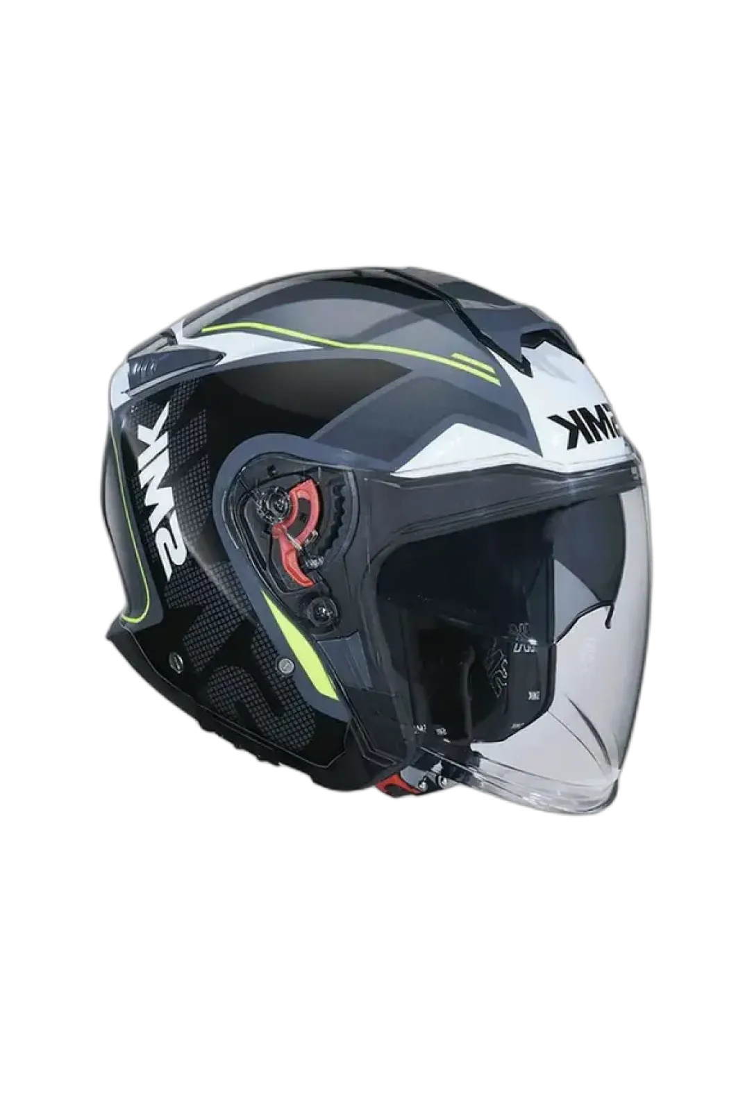 SMK GTJ ESCAPE MA213 Motorcycle Jet Helmets Matte Black White