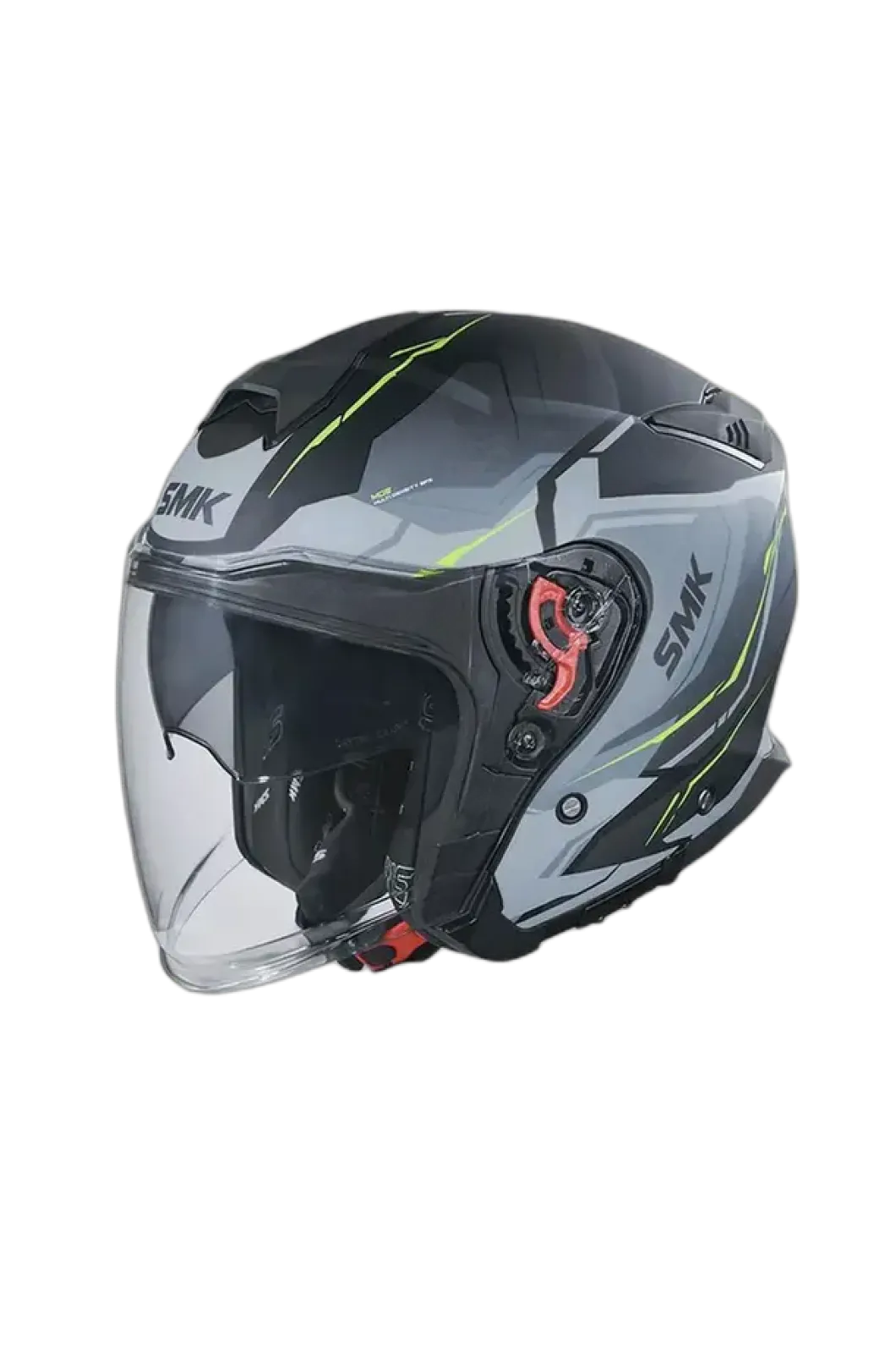 SMK GTJ ESCAPE MA264 Motorcycle Jet Helmets Matte Black Grey