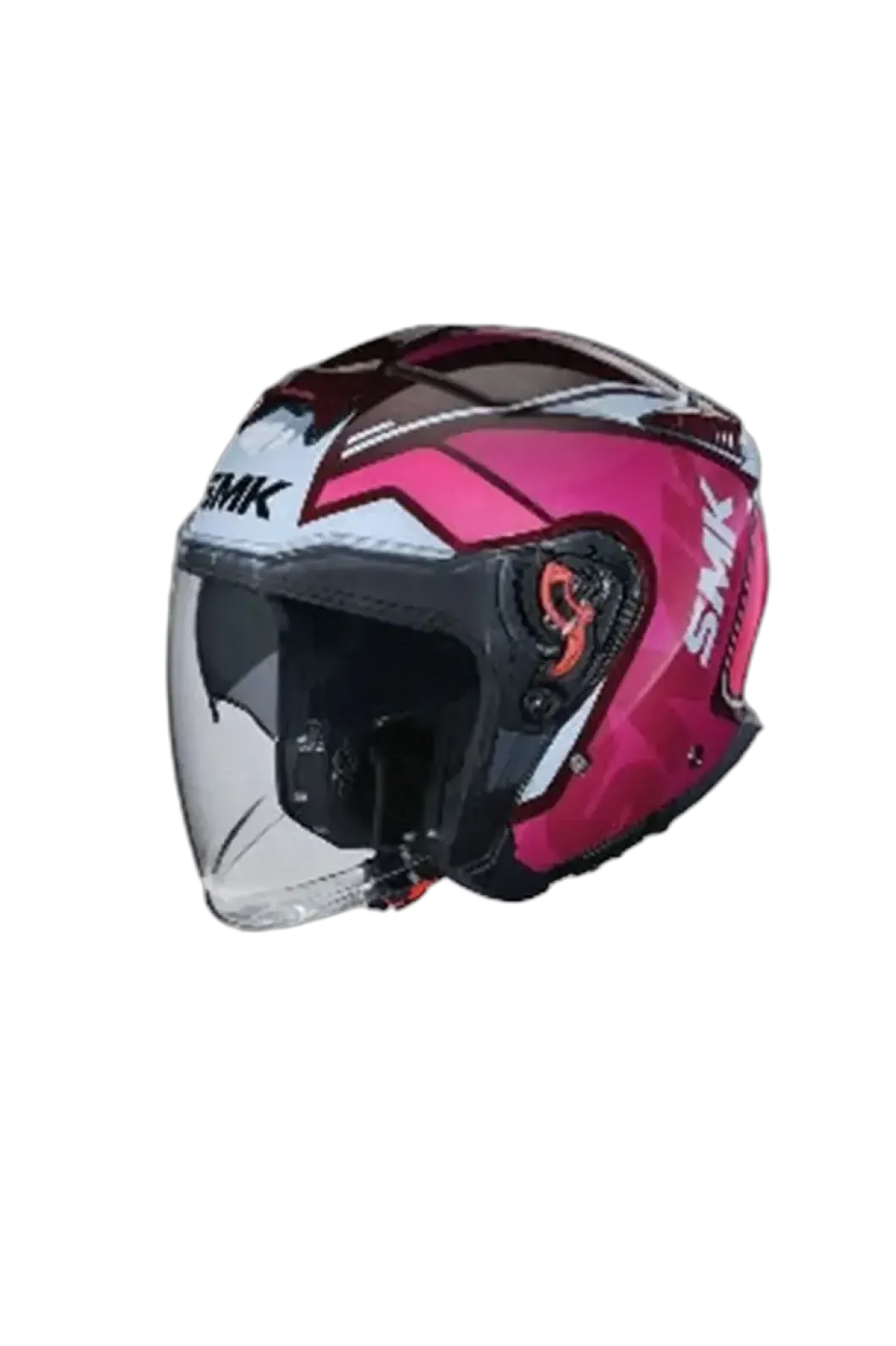 SMK GTJ TOURER GL363 Motorcycle Helmet Jet Helmets Pink White Brown