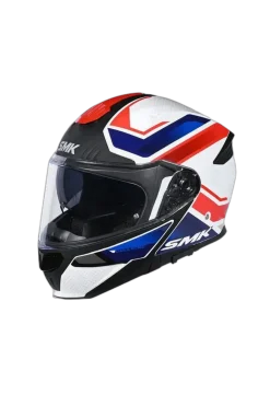 SMK GULLWING GL153 Modular Motorcycle Helmets White Red Blue