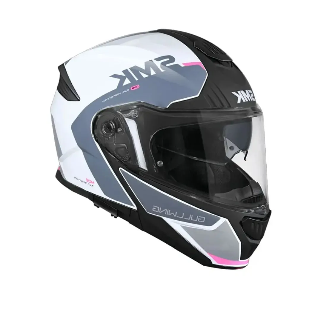 SMK GULLWING KRESTO GL169 Modular Motorcycle Helmets White Grey