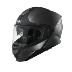 SMK GULLWING SOLID ANTHRACITE GLDA600 Modular Motorcycle Helmets Black