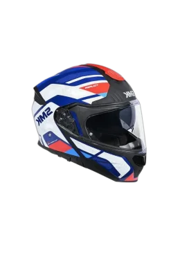 Smk Ma513 Gullwing Modular Motorcycle Helmets White Blue Red