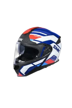Smk Ma513 Gullwing Modular Motorcycle Helmets White Blue Red