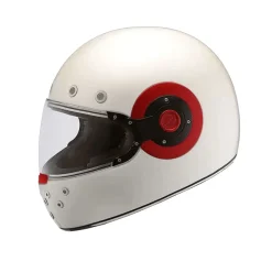 SMK RETRO GL130 Full Face Motorcycle Helmets White Red