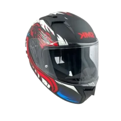SMK STELLAR ANIMAL MA231 Full Face Motorcycle Helmets Matte Black White Red