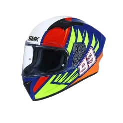 SMK STELLAR WINGS GL543 Full Face Motorcycle Helmets White Red Blue Yellow