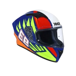 SMK STELLAR WINGS GL543 Full Face Motorcycle Helmets White Red Blue Yellow