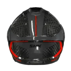 SMK TITAN CARBON GL263 Full Face Motorcycle Helmets Black Red 22.06
