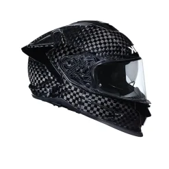 SMK TITAN CARBON MACA200 Full Face Motorcycle Helmets Matte Carbon 22.06