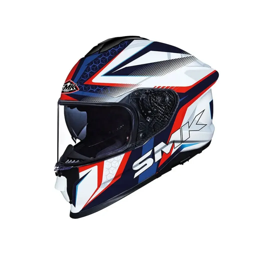 SMK TITAN SLICK GL153 Full Face Motorcycle Helmets Blue Red White
