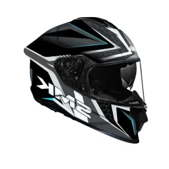 SMK TITAN SLICK GL265 SPORTIVO Motorcycle Full Face Helmets Black Grey White