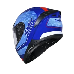 SMK TYPHOON MA553 Full Face Motorcycle Helmets Matte Blue Red White