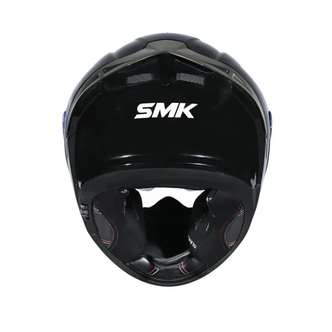 SMK TYPHOON SOLID GL200 Full Face Motorcycle Helmet Gloss Black