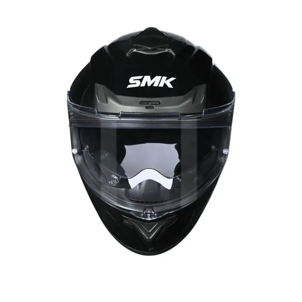 SMK TYPHOON SOLID GL200 Full Face Motorcycle Helmet Gloss Black