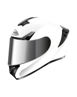 SMK TYPHOON SOLID GL100 Full Face Motorcycle Helmet White