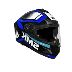 SMK TYPHOON THORN GL251 FULL FACE MOTORCYCLE HELMETS BLACK BLUE WHITE
