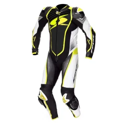 SPYKE ARAGON RACE SUIT 1PC Black White Fluorescent Yellow