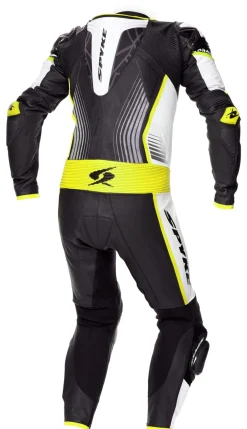 SPYKE ARAGON RACE SUIT 1PC Black White Fluorescent Yellow