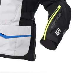 SPYKE Equator Dry Techno Motorcycle Jackets Men's Grey Blue Yellow