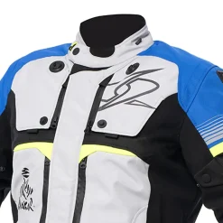 SPYKE Equator Dry Techno Motorcycle Jackets Men's Grey Blue Yellow
