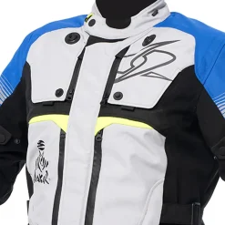 SPYKE Equator Dry Techno Motorcycle Jackets Men's Grey Blue Yellow