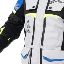 SPYKE Equator Dry Techno Motorcycle Jackets Men's Grey Blue Yellow