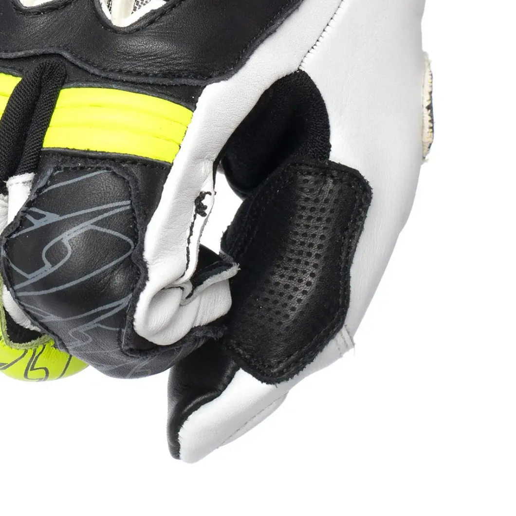 SPYKE Tech Pro Men's Racing Gloves Black White Red Flou Amarillo