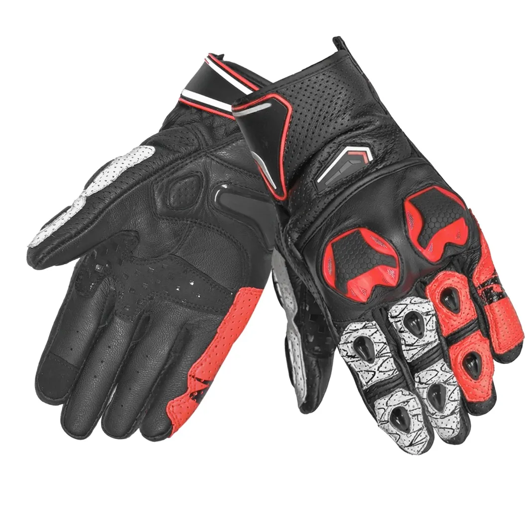 SPYKE TECH SPORT VENTED 2.0 BLACK RED GLOVES