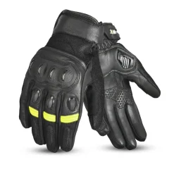 WTR Duke Black Summer Gloves Yellow