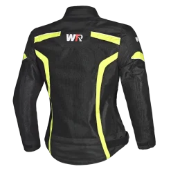 WTR - Mesh Blazer Women's Motorcycle Jacket Black Yellow Flo