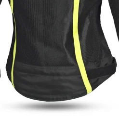 WTR - Mesh Blazer Women's Motorcycle Jacket Black Yellow Flo