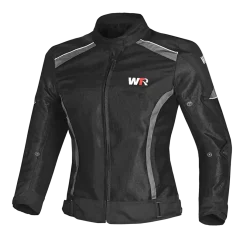 WTR - Mesh Blazer Women's Motorcycle Jacket - Black Grey