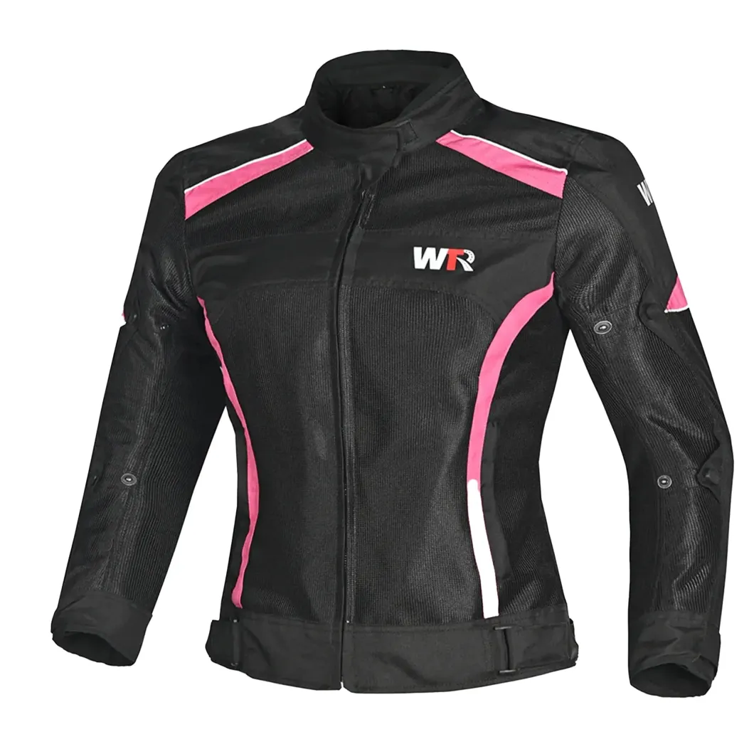 WTR - Mesh Blazer Women's Motorcycle Jacket Black Pink