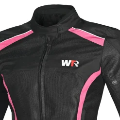 WTR - Mesh Blazer Women's Motorcycle Jacket Black Pink