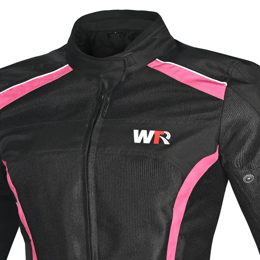 WTR - Mesh Blazer Women's Motorcycle Jacket Black Pink