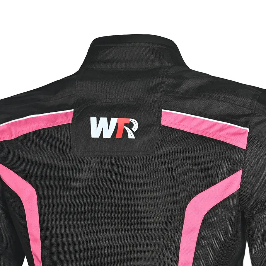 WTR - Mesh Blazer Women's Motorcycle Jacket Black Pink