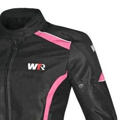 WTR - Mesh Blazer Women's Motorcycle Jacket Black Pink