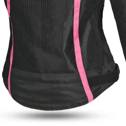 WTR - Mesh Blazer Women's Motorcycle Jacket Black Pink