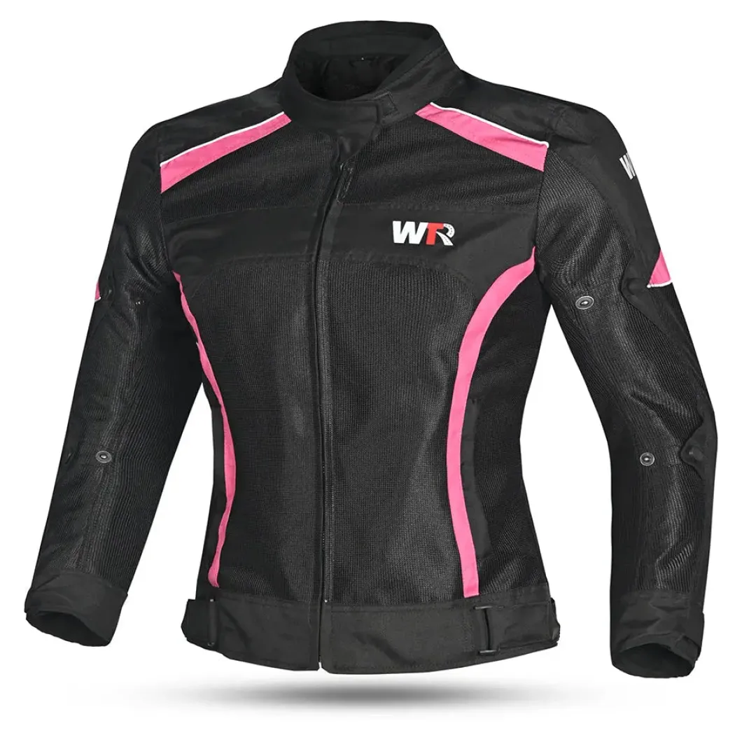 WTR - Mesh Blazer Women's Motorcycle Jacket Black Pink
